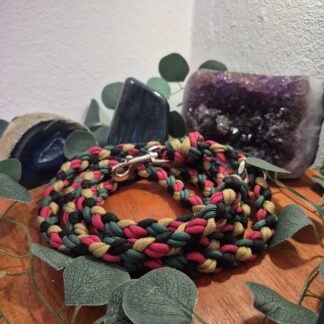 Handgefertigte Biothane Flechtleine "Mila"